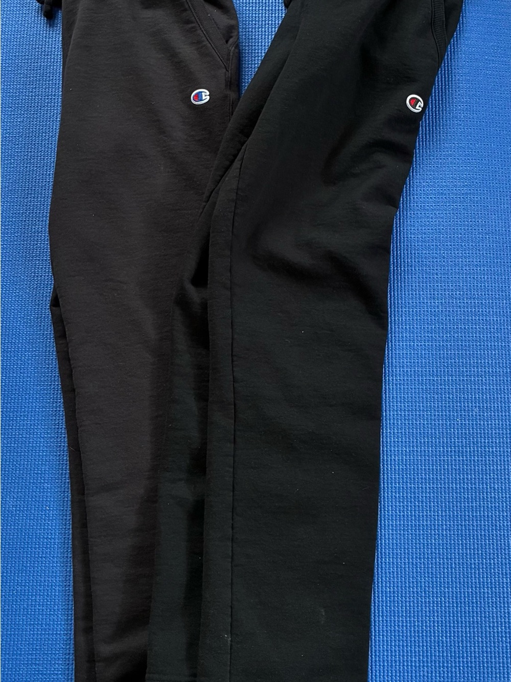Champion Black Sweatpants with Red-Blue Trim Tag - 2 pair never worn